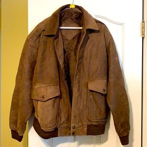 Genuine Leather Jacket - Size Large